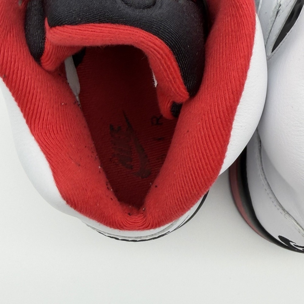 Air Jordan 5 Retro OG Fire Red Black Tongue HQ7978-101 12M clean/authenticated! - Picture 9 of 16